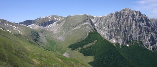 Veduta panoramica dei Monti Sibillini